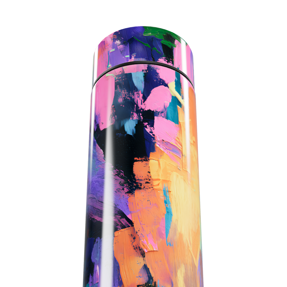 Garrafa Térmica Touch - Estampa Colorida Abstrata