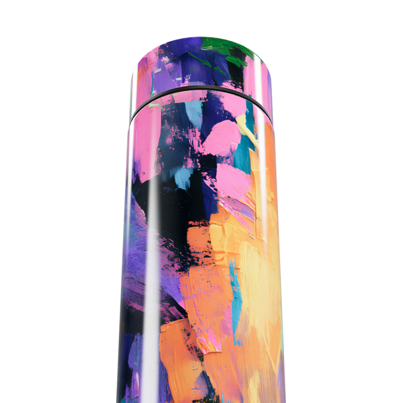 Garrafa Térmica Touch - Estampa Colorida Abstrata