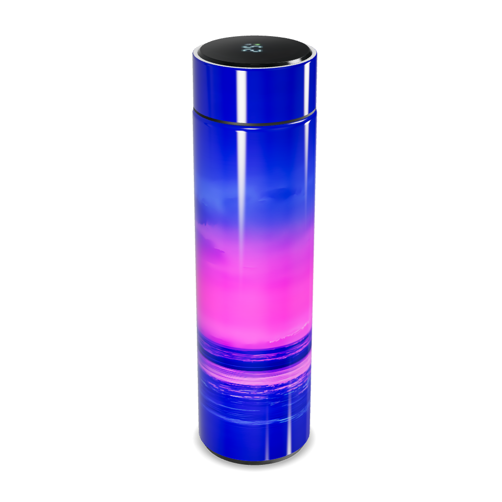 Garrafa Térmica Touch - Degradê Azul e Rosa