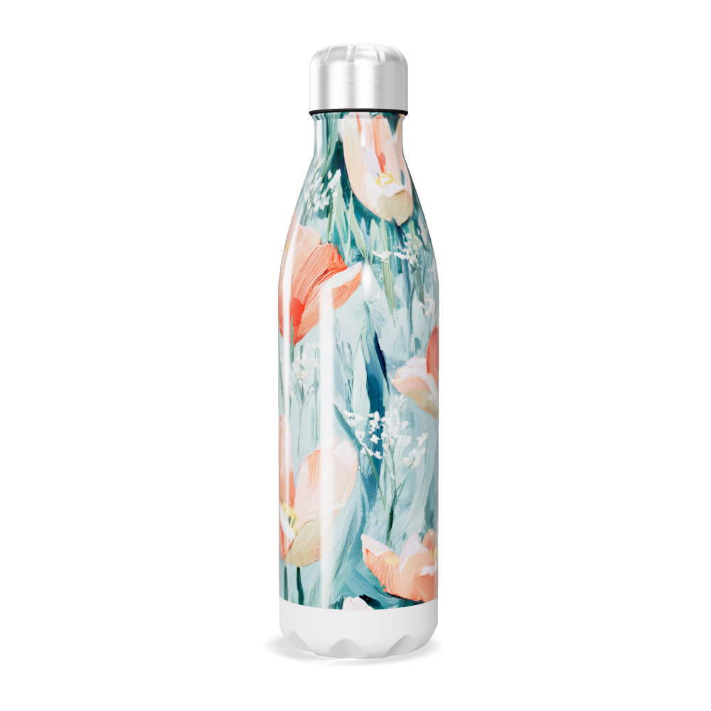 Garrafa Inox - Estampa Floral Colorida