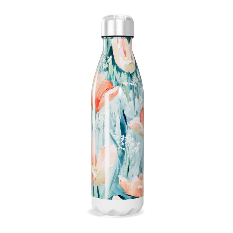 Garrafa Inox - Estampa Floral Colorida