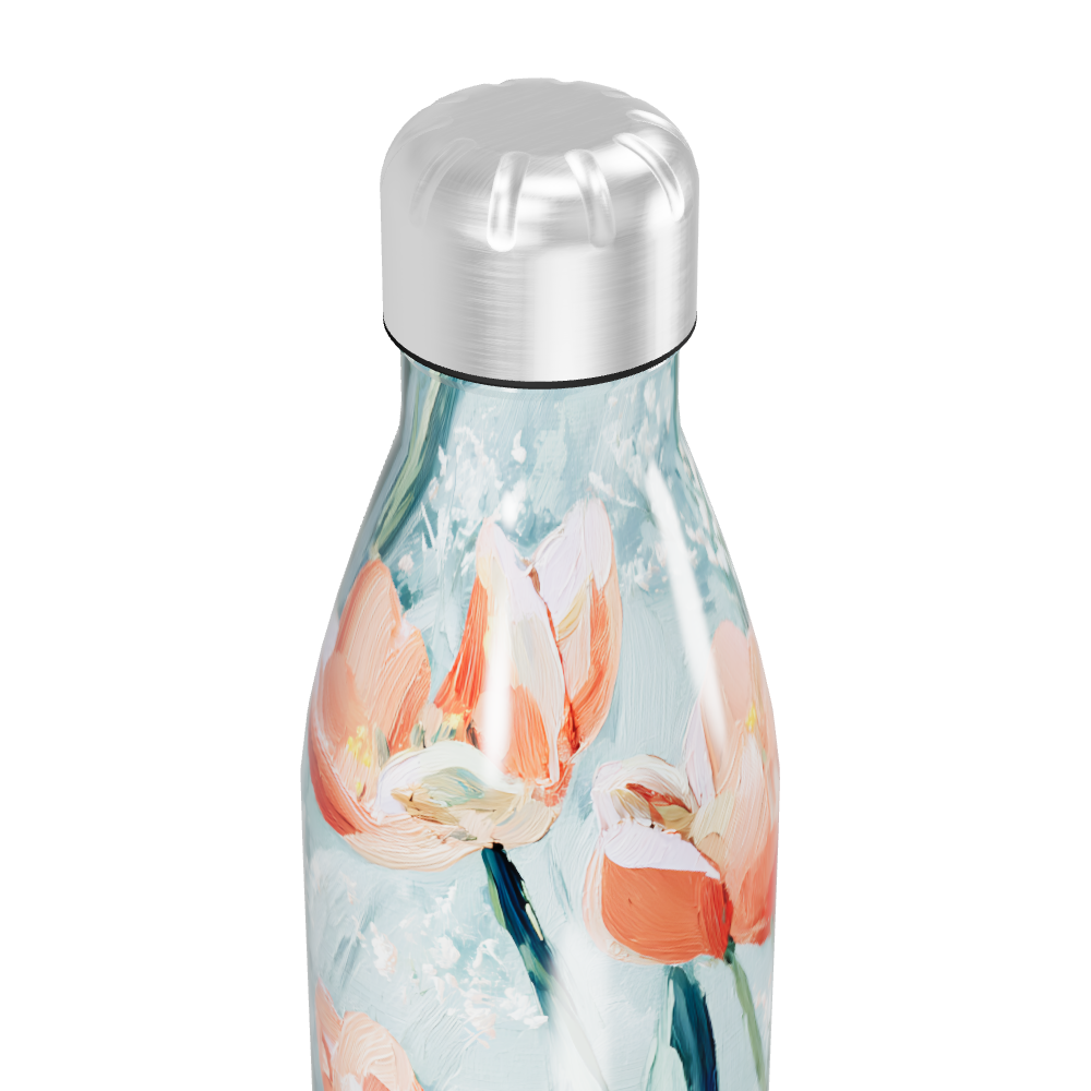 Garrafa Inox - Estampa Floral Colorida