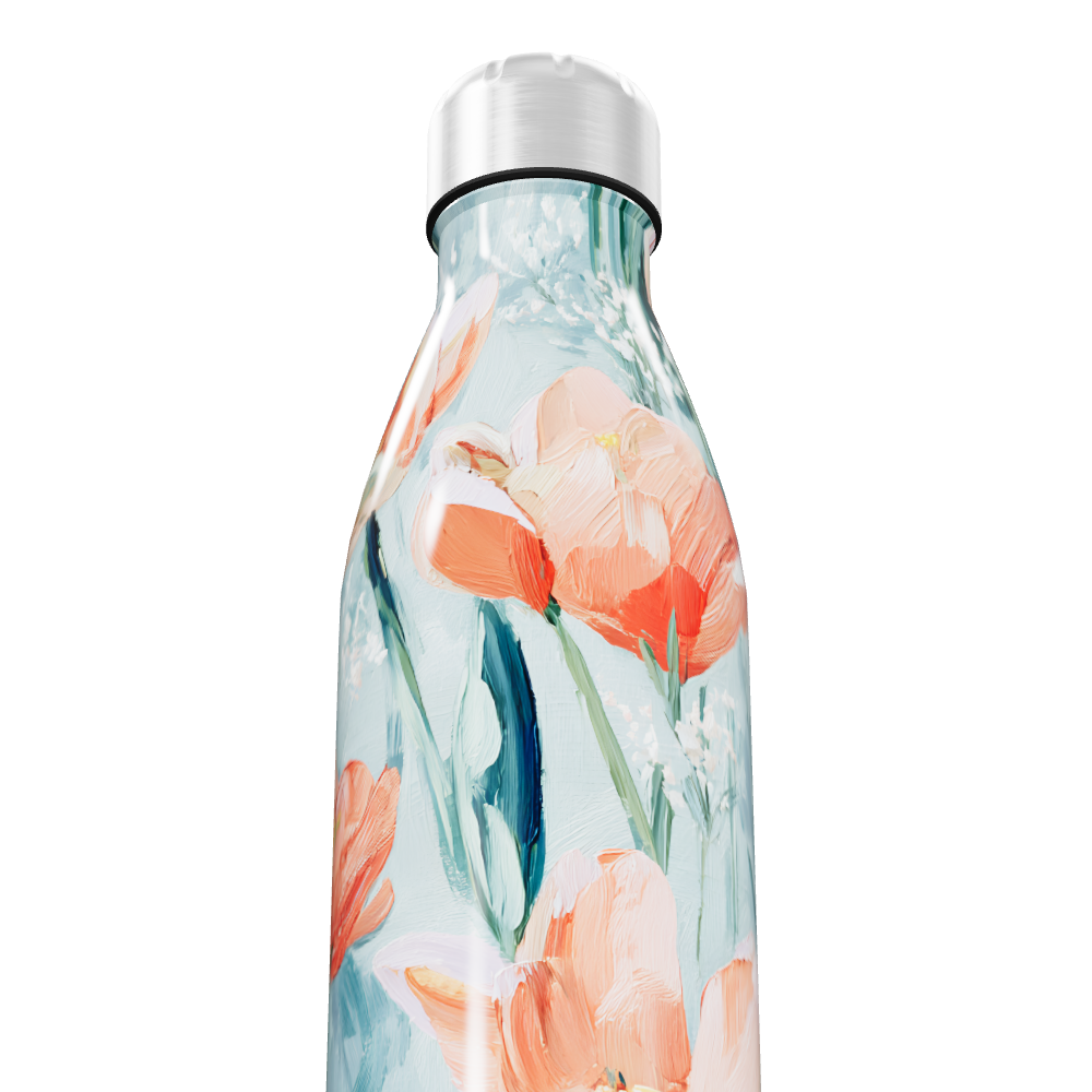 Garrafa Inox - Estampa Floral Colorida