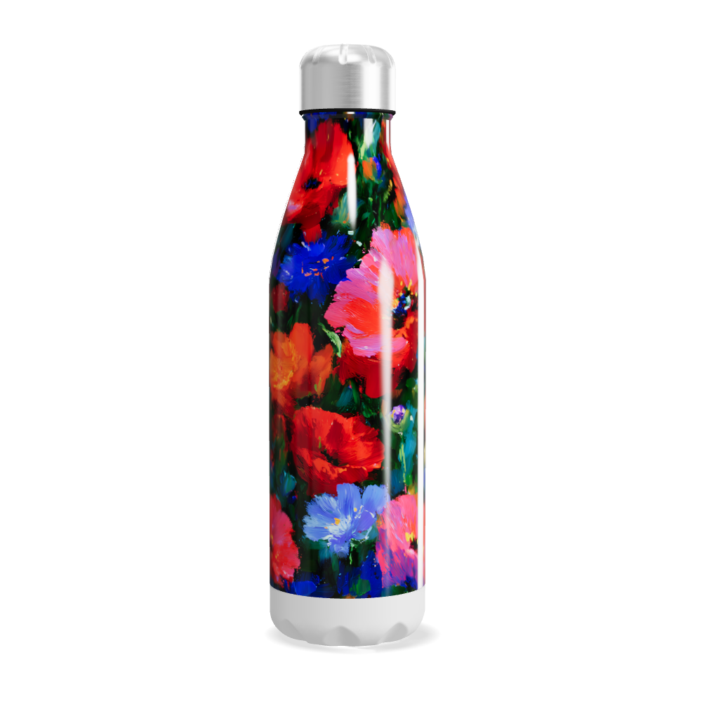 Garrafa Inox - Estampa Floral Colorida