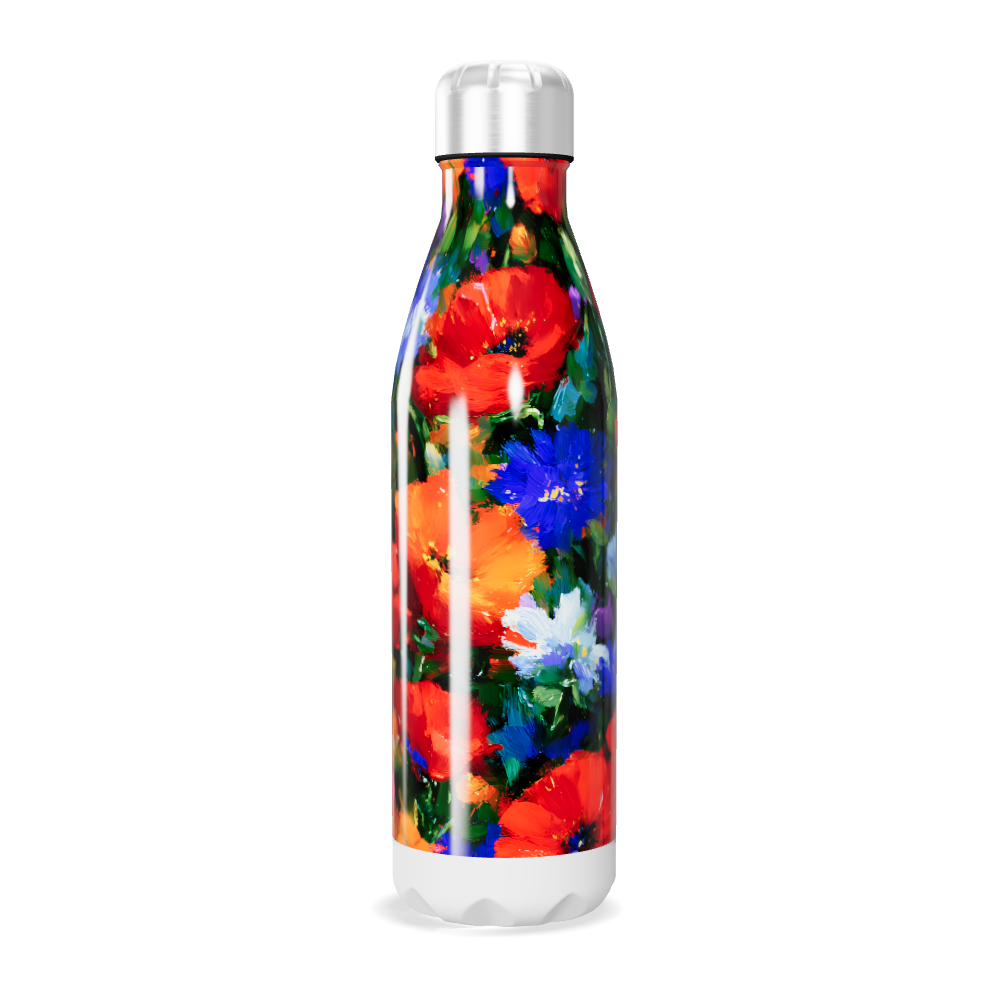 Garrafa Inox - Estampa Floral Colorida