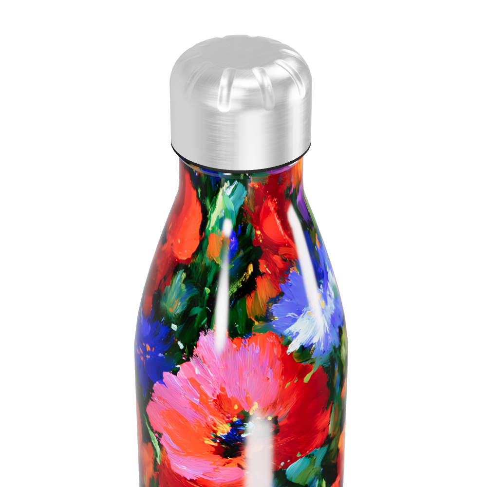 Garrafa Inox - Estampa Floral Colorida