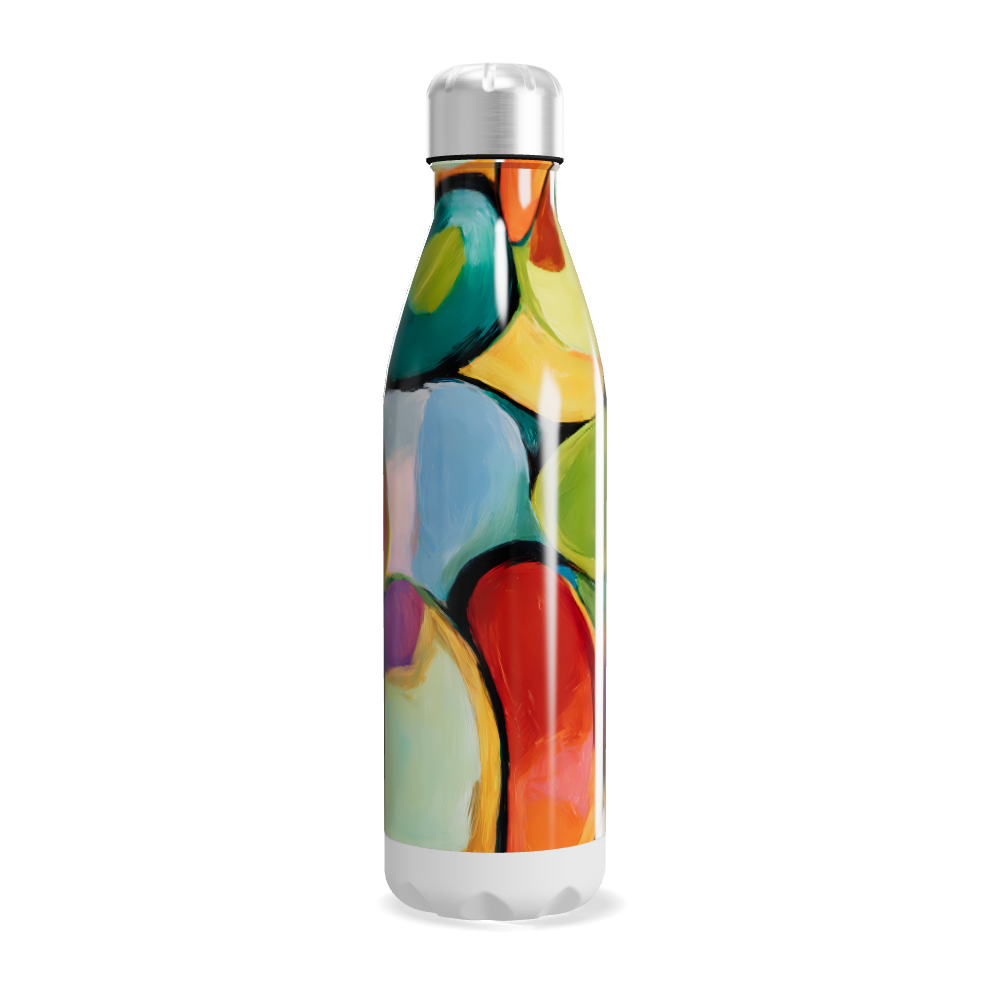 Garrafa Inox - Estampa Colorida Moderna