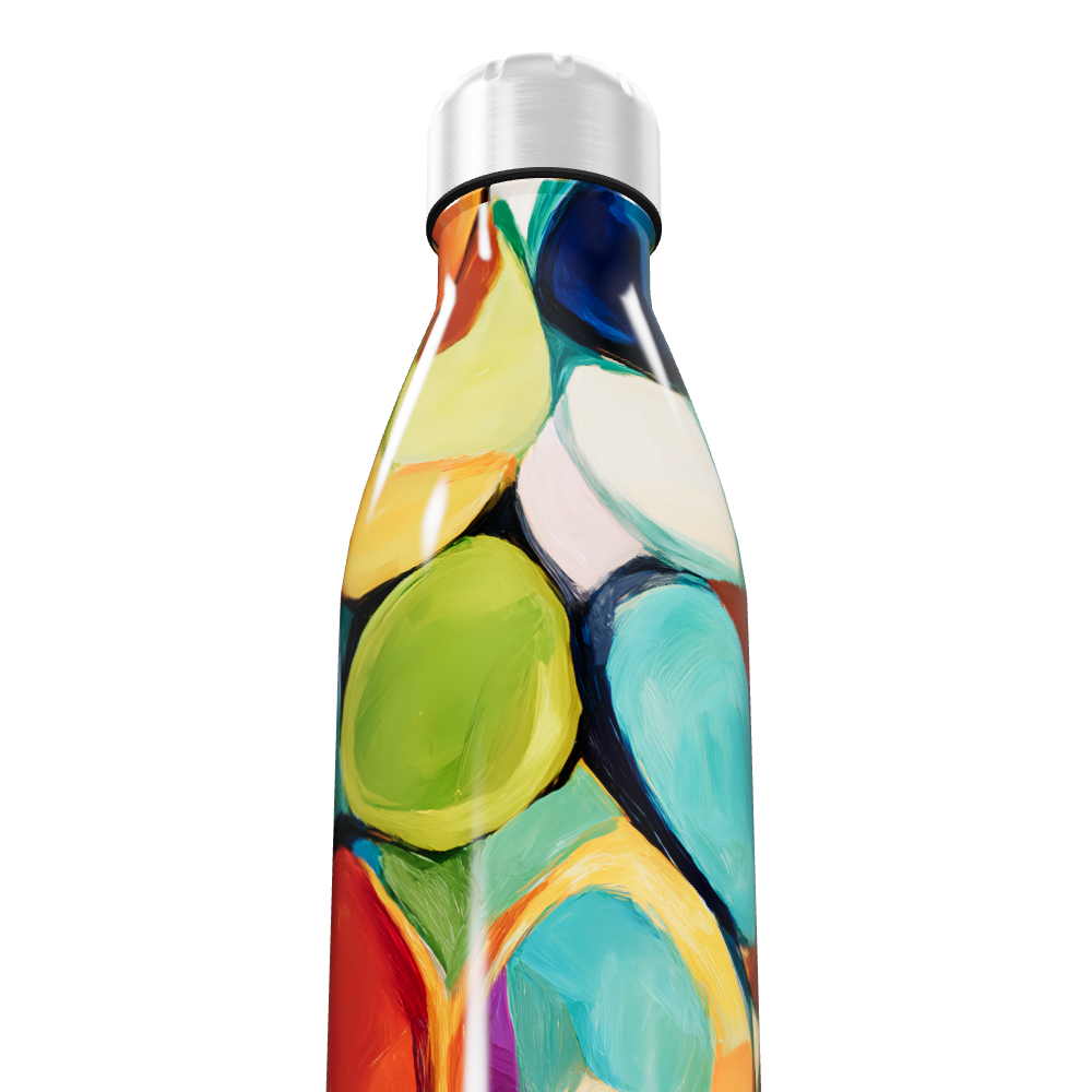 Garrafa Inox - Estampa Colorida Moderna