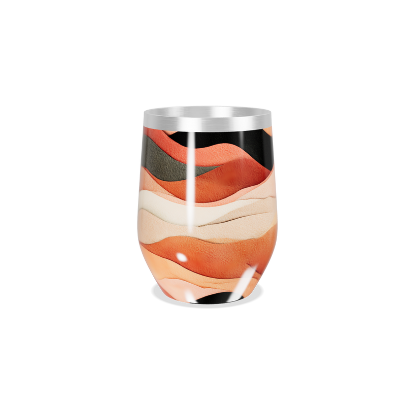 Copo Térmico Slim - Estampa Ondas Coloridas