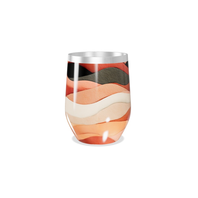 Copo Térmico Slim - Estampa Ondas Coloridas