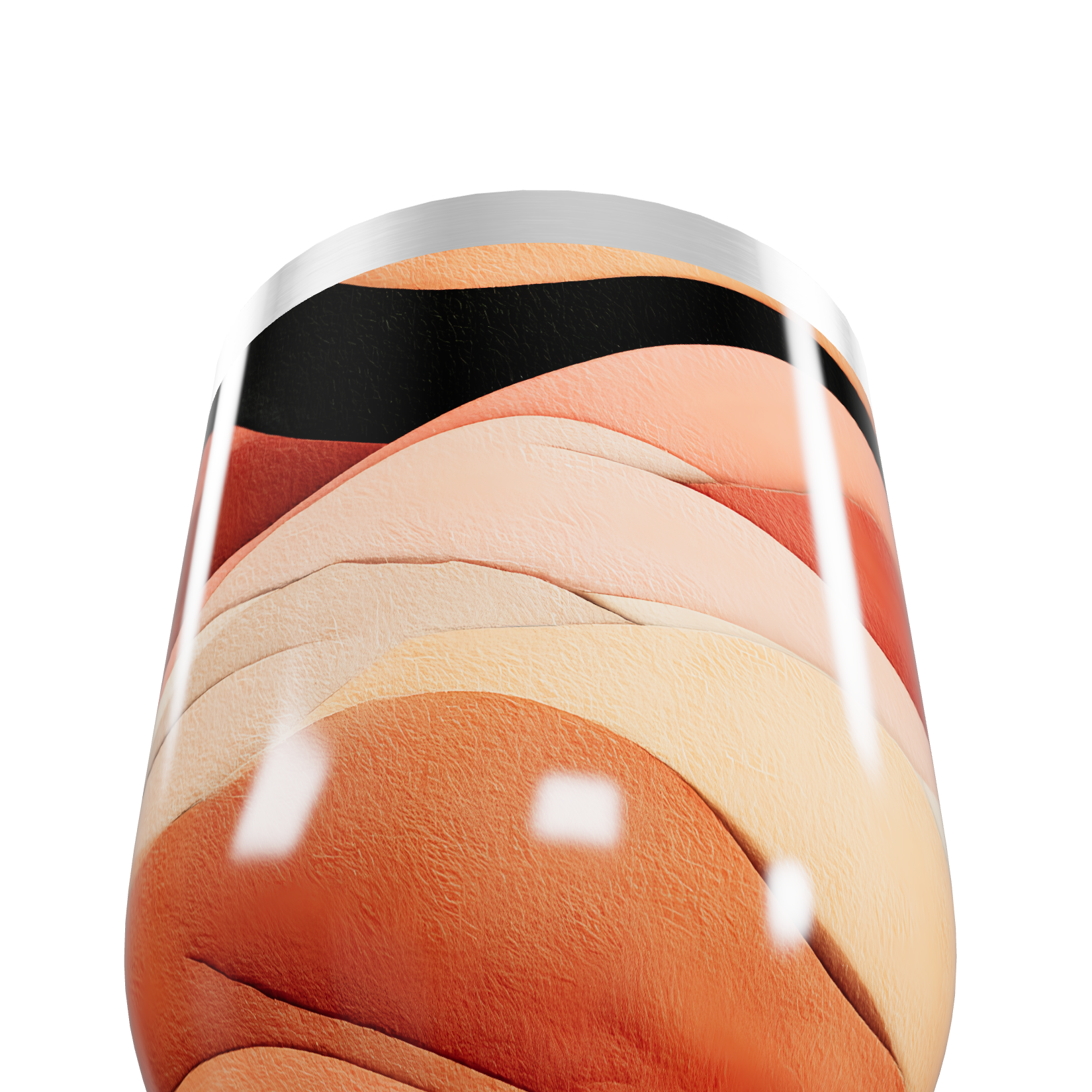 Copo Térmico Slim - Estampa Ondas Coloridas