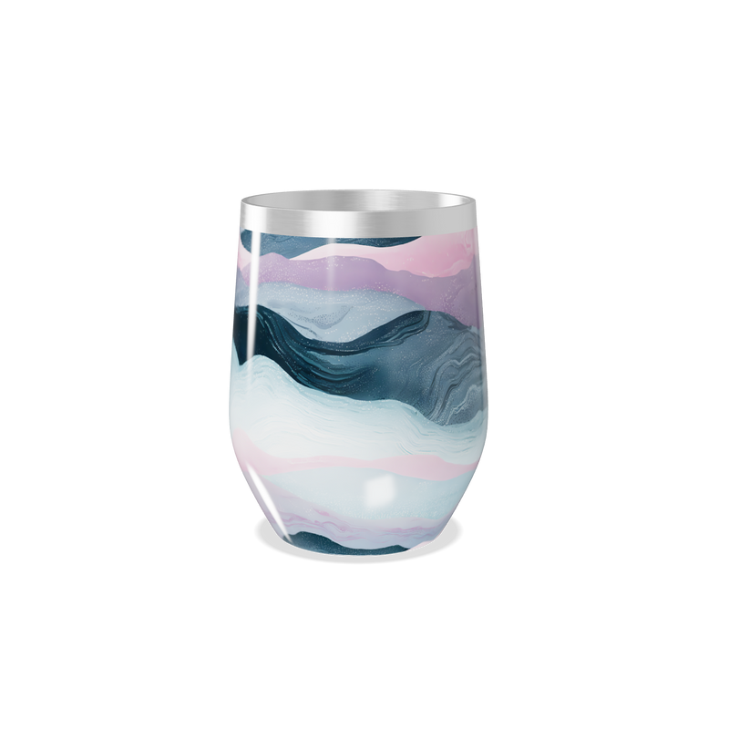 Copo Térmico Slim - Estampa Marmorizada Colorida