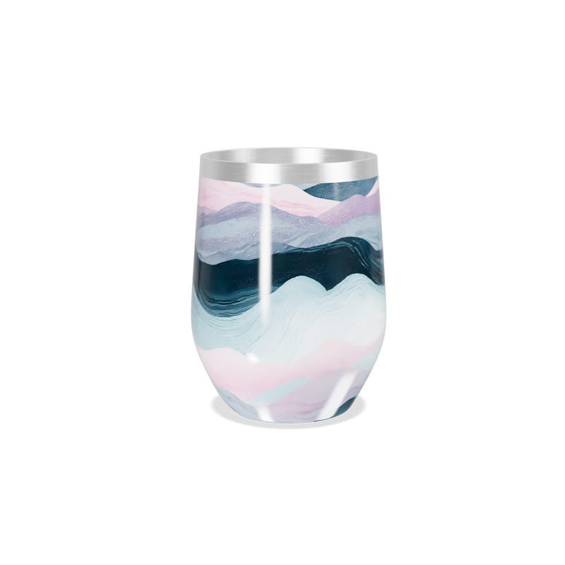 Copo Térmico Slim - Estampa Marmorizada Colorida