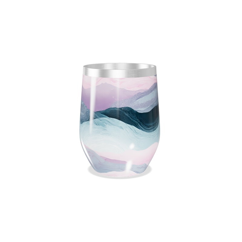 Copo Térmico Slim - Estampa Marmorizada Colorida