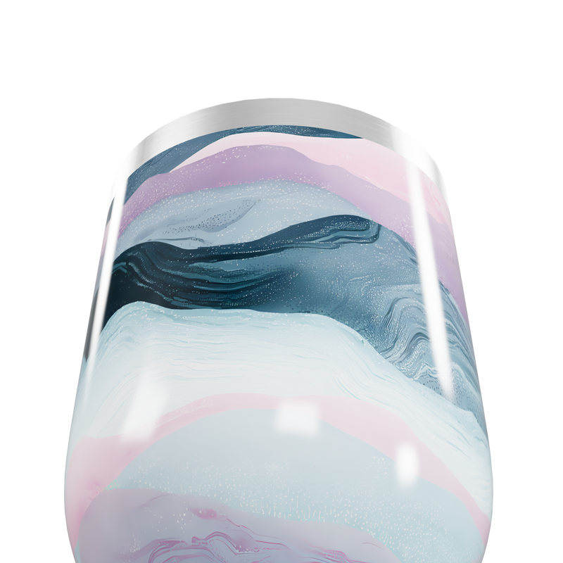 Copo Térmico Slim - Estampa Marmorizada Colorida