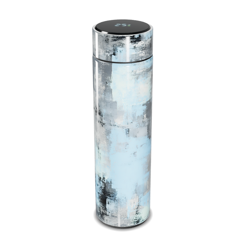 Garrafa Térmica Touch Estampa Abstrata Azul