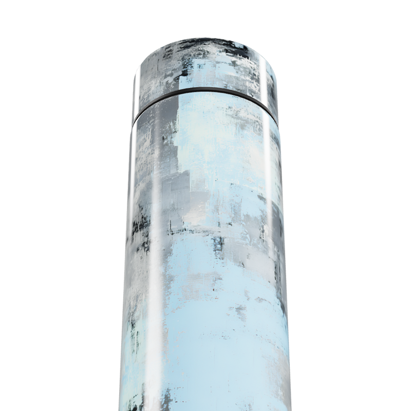 Garrafa Térmica Touch Estampa Abstrata Azul