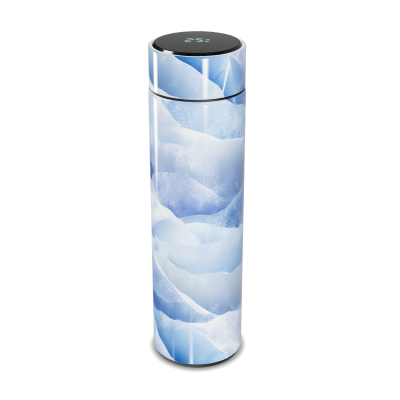 Garrafa Térmica Touch - Azul com Estampa de Gelo