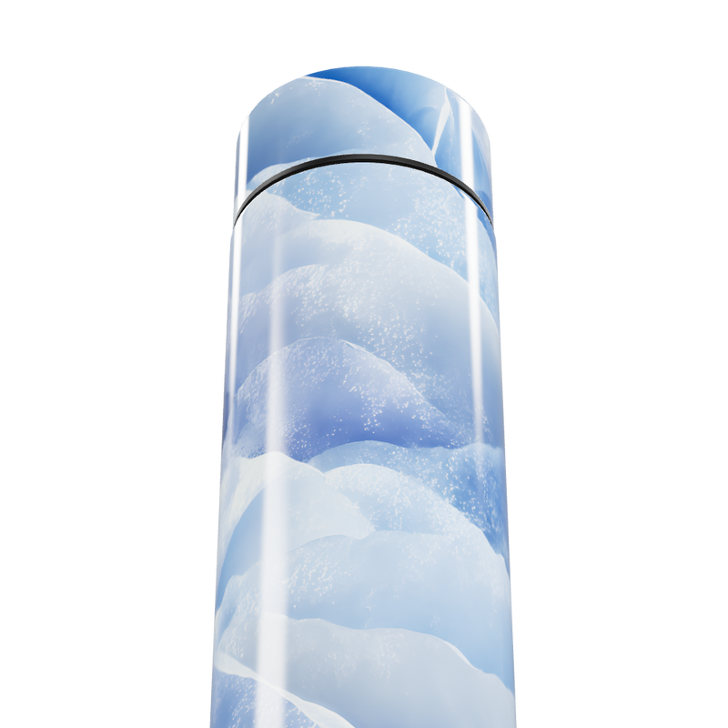 Garrafa Térmica Touch - Azul com Estampa de Gelo