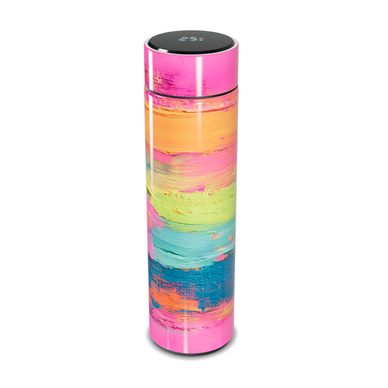 Garrafa Térmica Touch - Estampa Colorida Inox