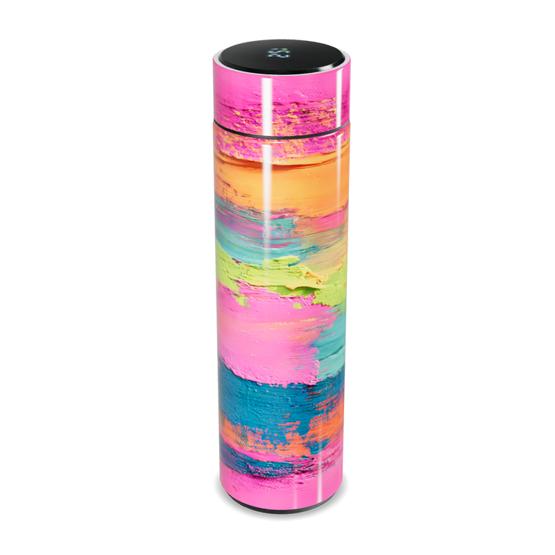 Garrafa Térmica Touch - Estampa Colorida Inox