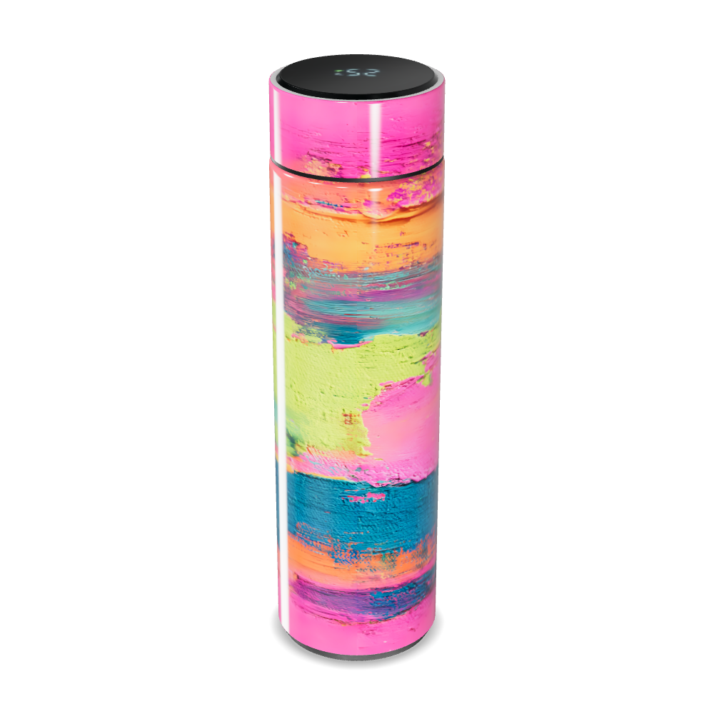 Garrafa Térmica Touch - Estampa Colorida Inox