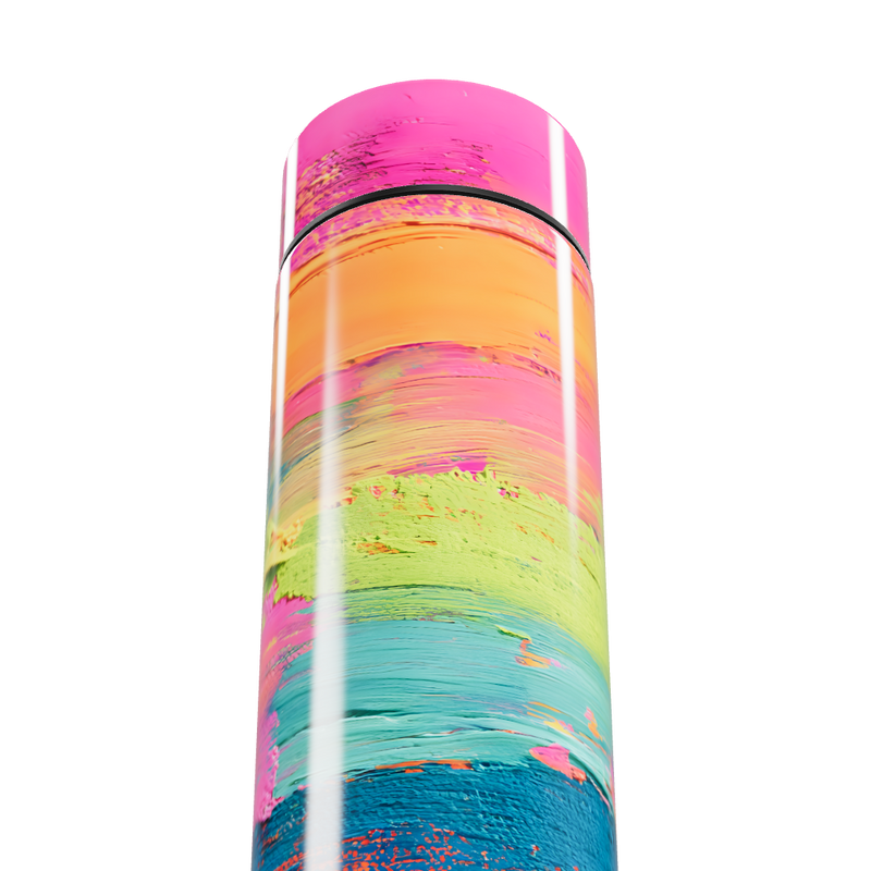 Garrafa Térmica Touch - Estampa Colorida Inox