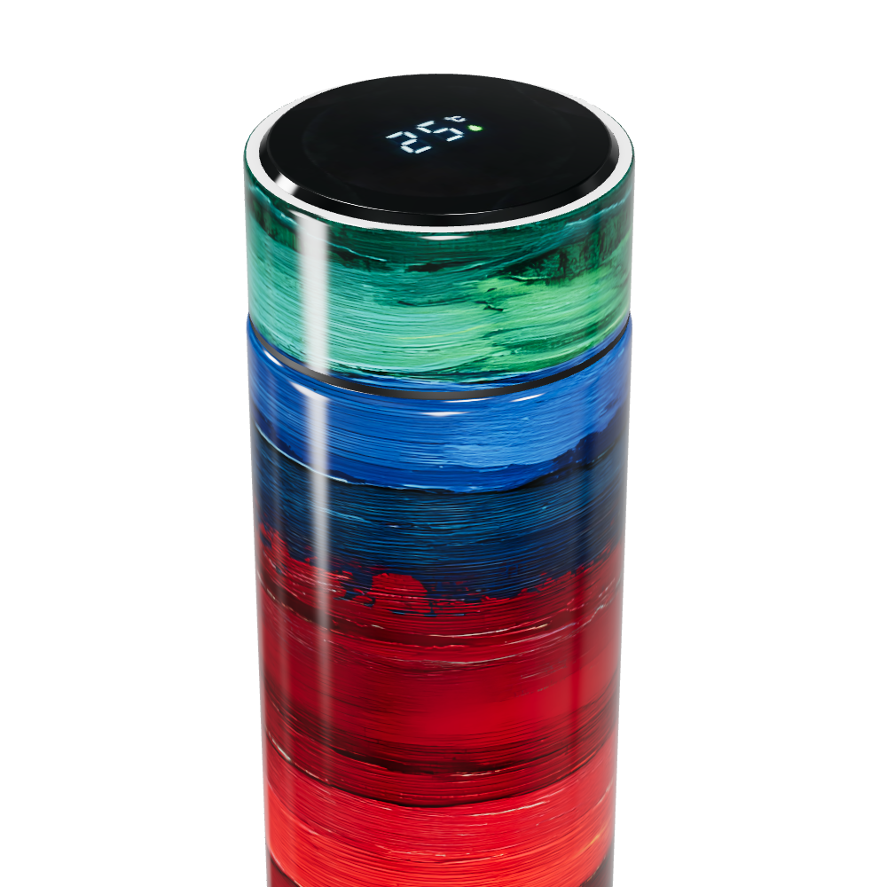 Garrafa Térmica Touch - Colorida com Display Digital