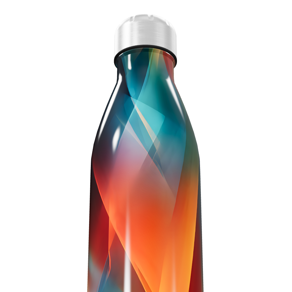 Garrafa Inox - Colorida com Estampa Moderna