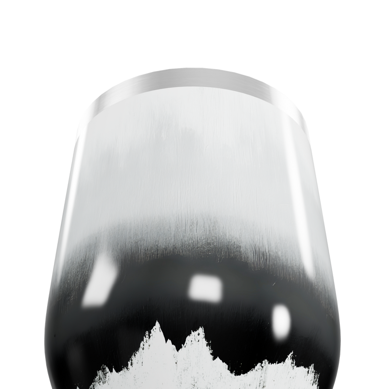 Copo Térmico Slim - Preto e Branco Inox