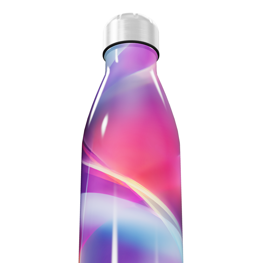 Garrafa Inox - Estampa Colorida Luminoso