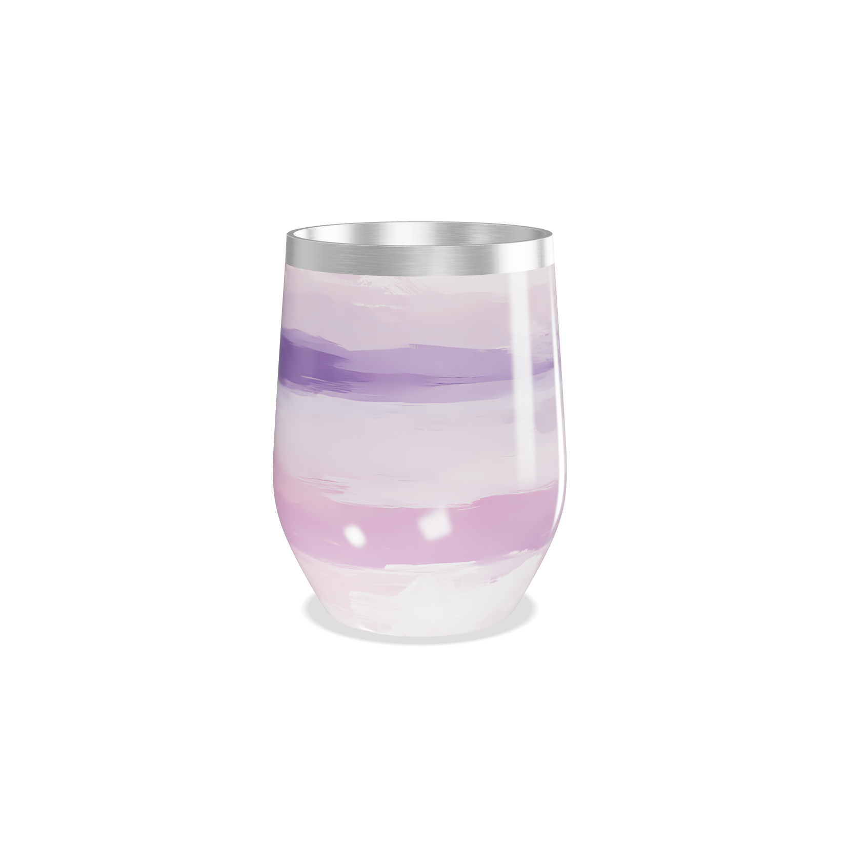 Copo Térmico Slim - Listras Roxas e Rosas