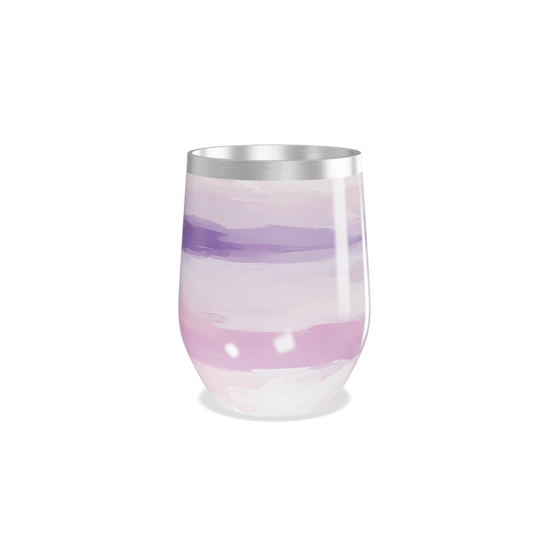 Copo Térmico Slim - Listras Roxas e Rosas