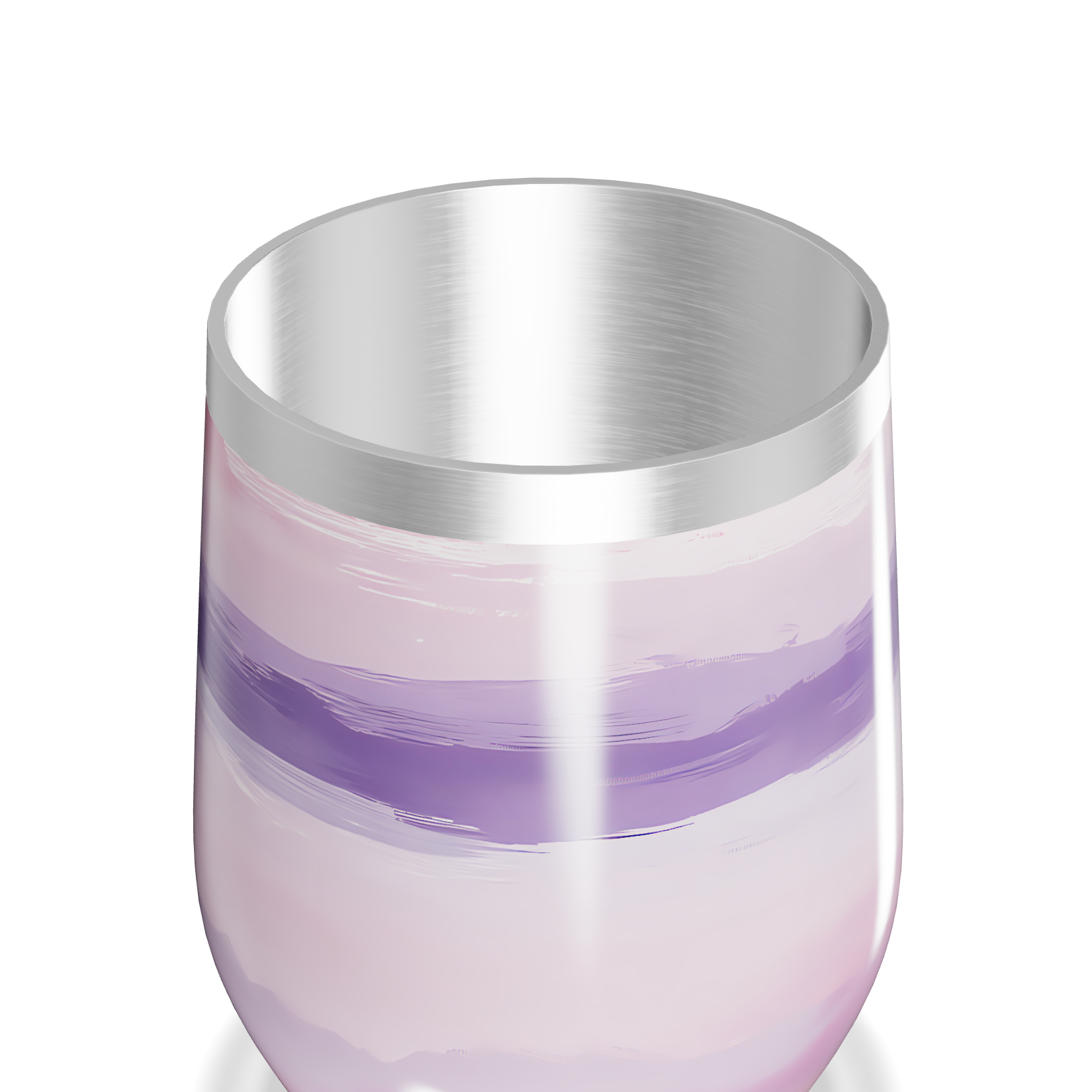Copo Térmico Slim - Listras Roxas e Rosas