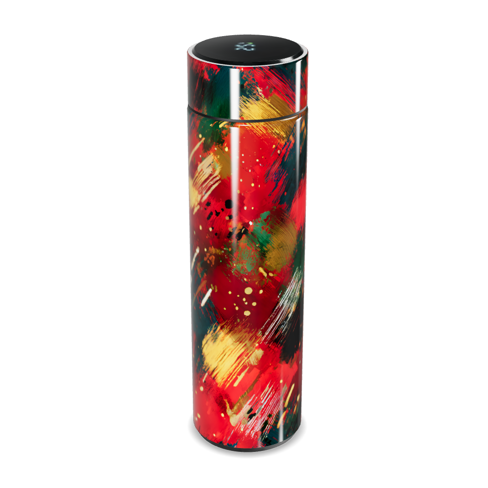 Garrafa Térmica Touch - Estampa Abstrata Colorida