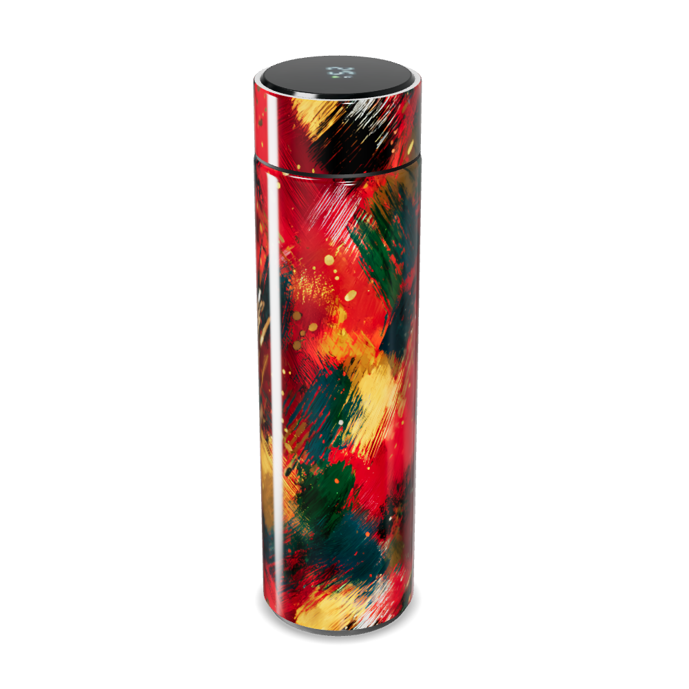 Garrafa Térmica Touch - Estampa Abstrata Colorida