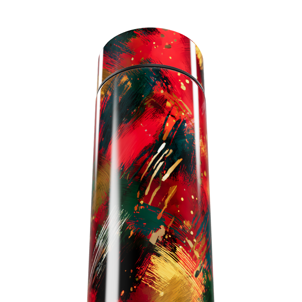 Garrafa Térmica Touch - Estampa Abstrata Colorida