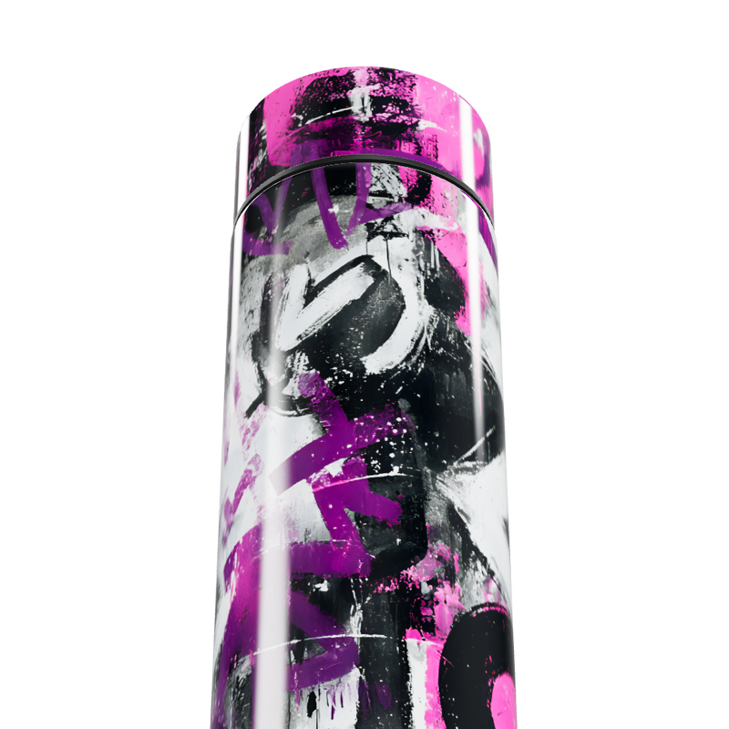 Garrafa Térmica Touch - Estampa Grafite Rosa