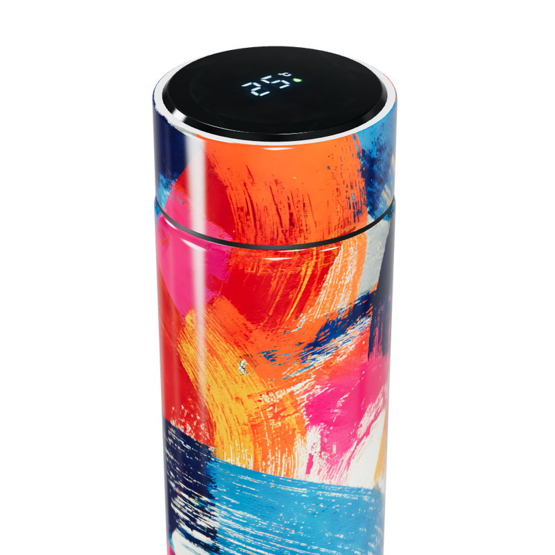 Garrafa Térmica Touch - Estampa Colorida Moderna