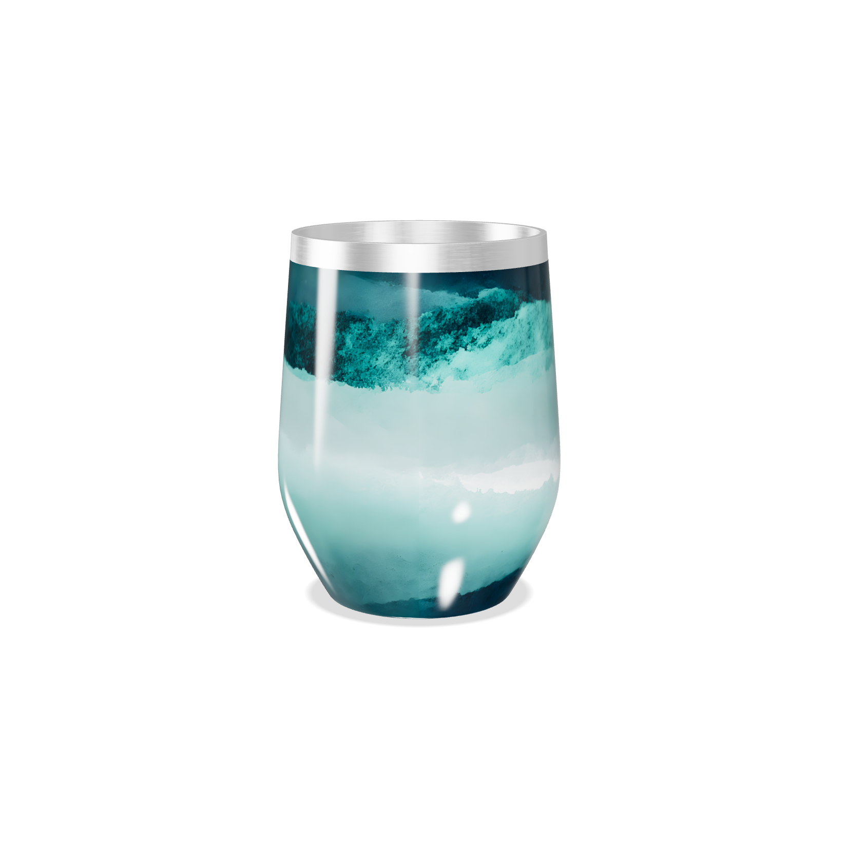 Copo Térmico Slim - Azul Degradê Inox