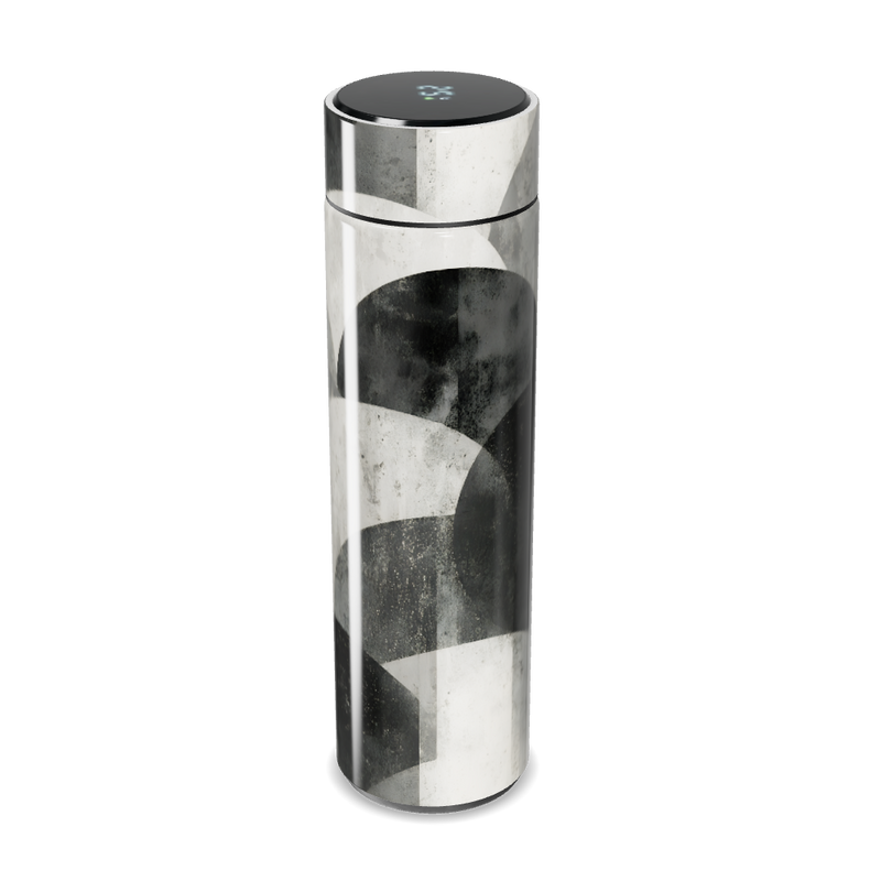 Garrafa Térmica Touch Preto e Branco Geométrico