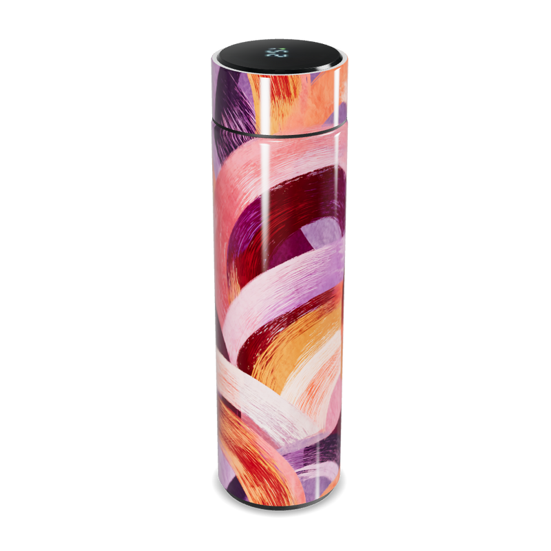 Garrafa Térmica Touch - Estampa Colorida Abstrata