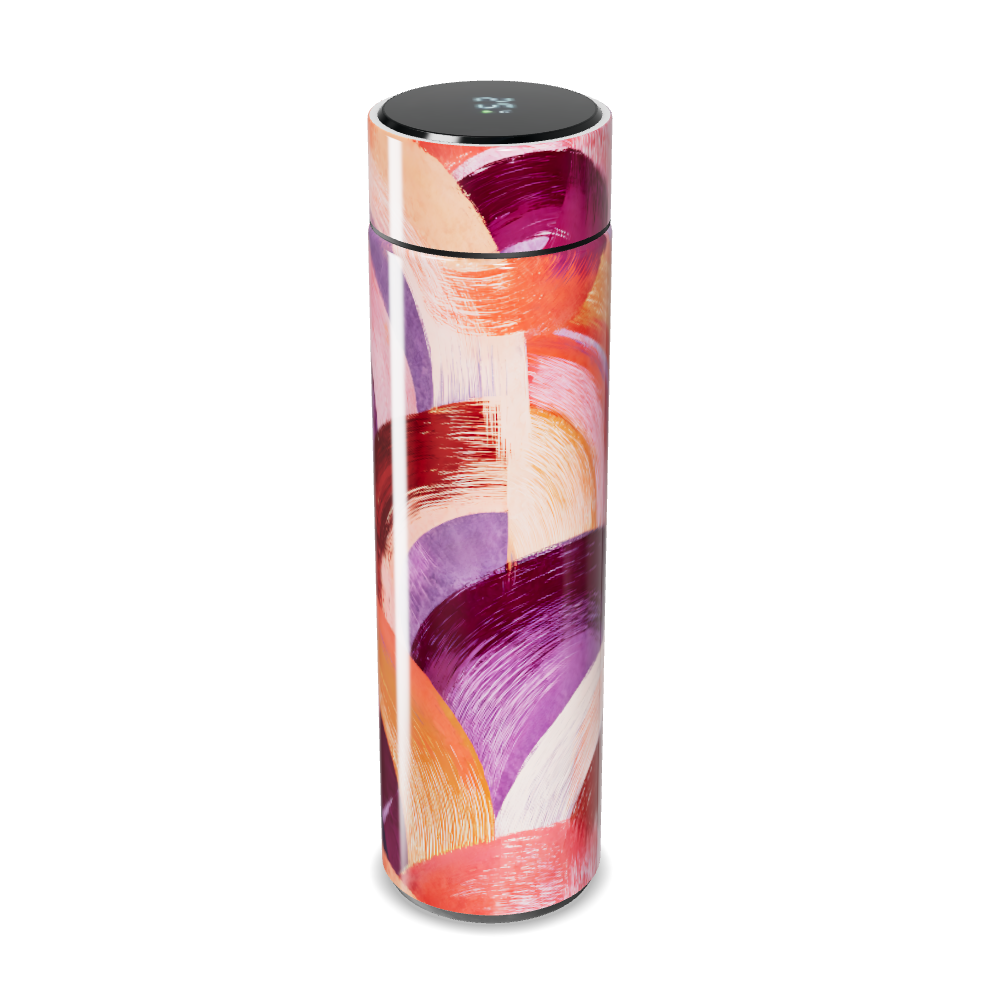 Garrafa Térmica Touch - Estampa Colorida Abstrata