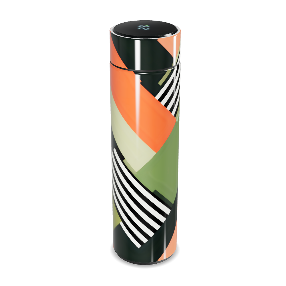 Garrafa Térmica Touch - Estampa Geométrica Colorida