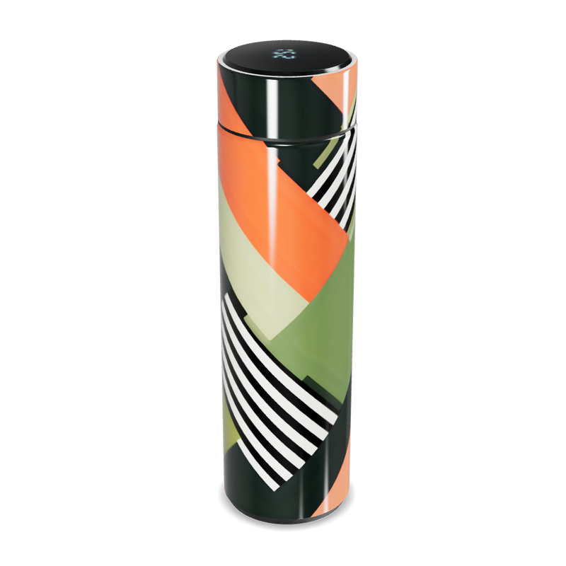 Garrafa Térmica Touch - Estampa Geométrica Colorida