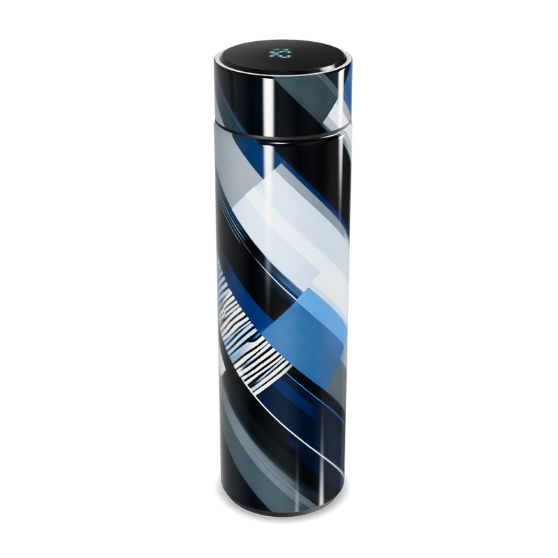 Garrafa Térmica Touch - Listras Azul e Preto