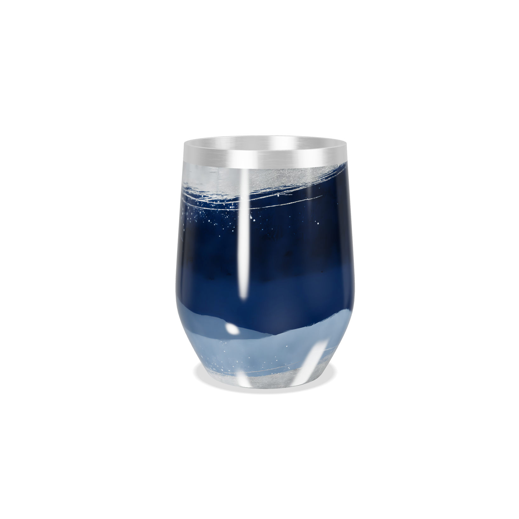 Copo Térmico Slim - Azul Transparente