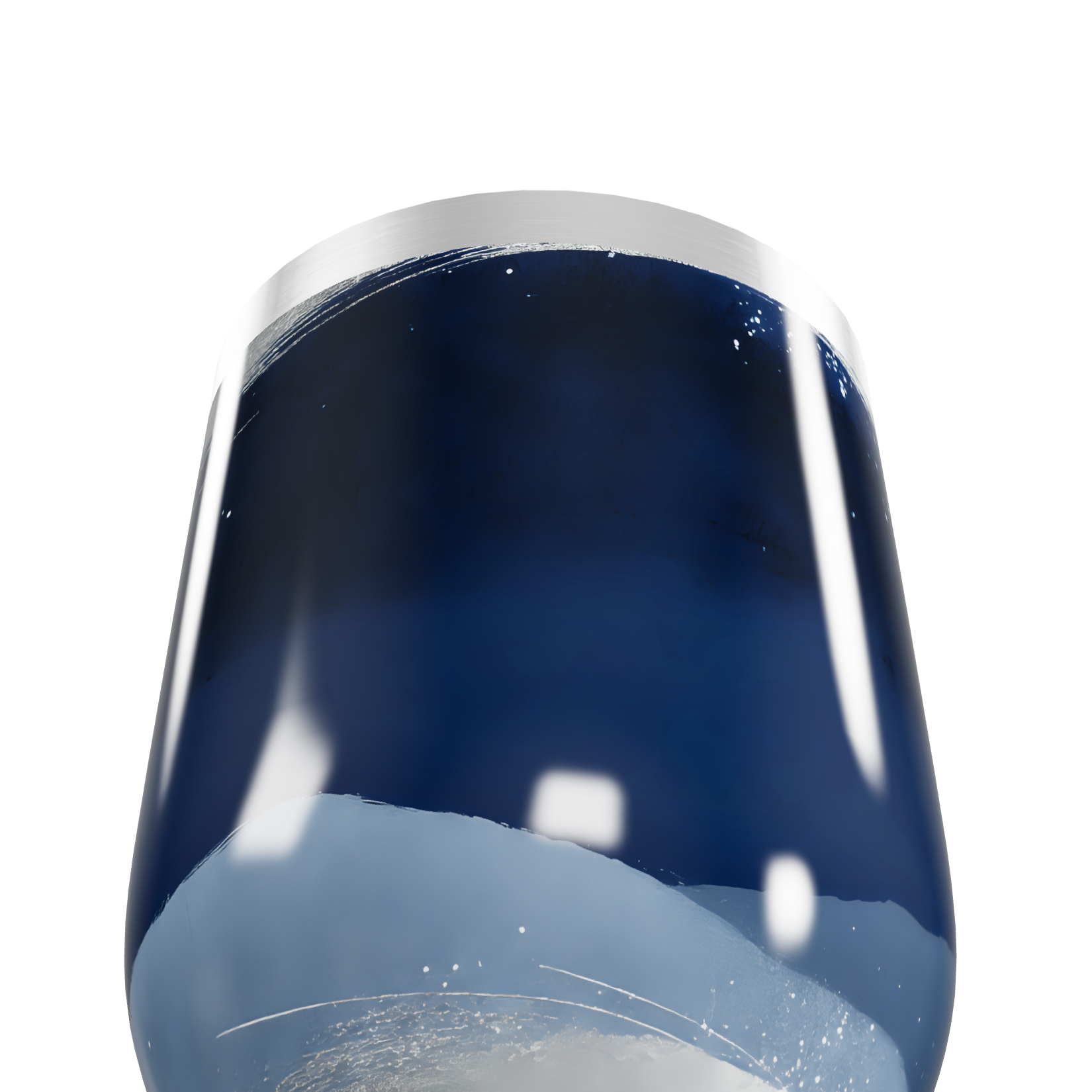 Copo Térmico Slim - Azul Transparente