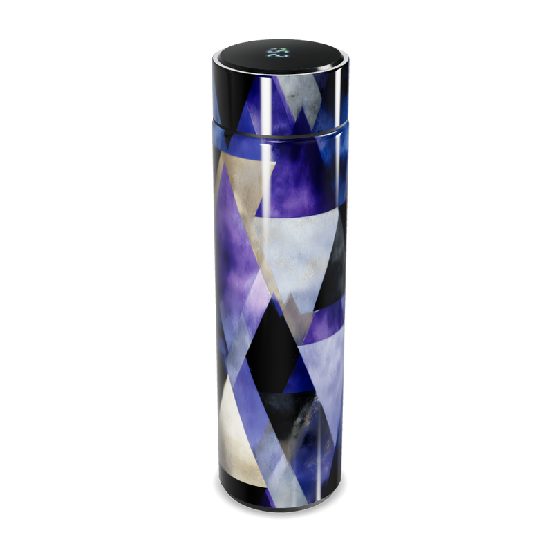 Garrafa Térmica Touch - Geométrica Azul