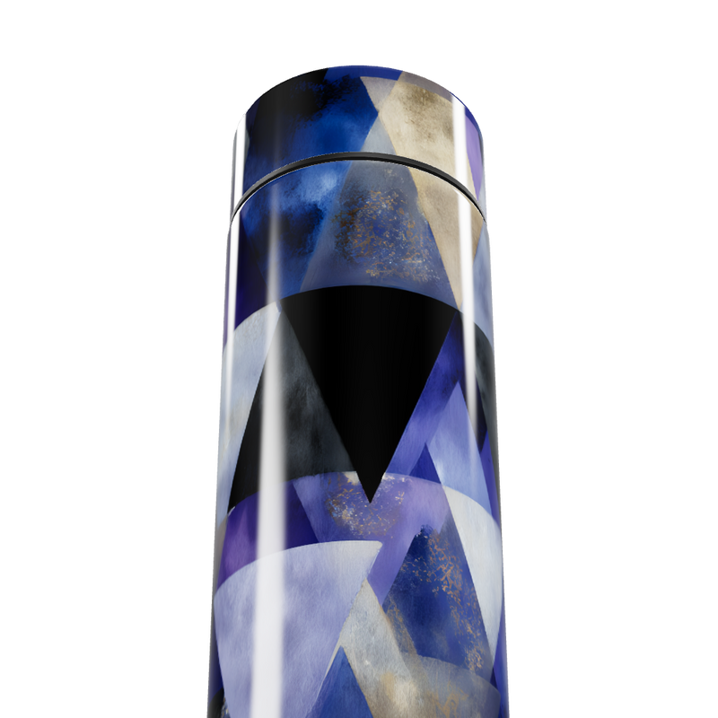 Garrafa Térmica Touch - Geométrica Azul